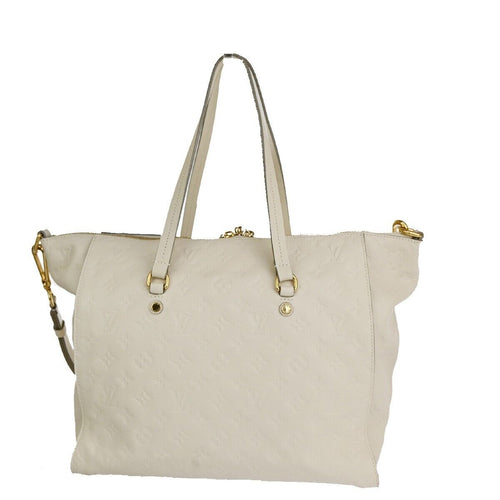 Louis Vuitton Lumineuse White Leather Handbag (Pre-Owned)
