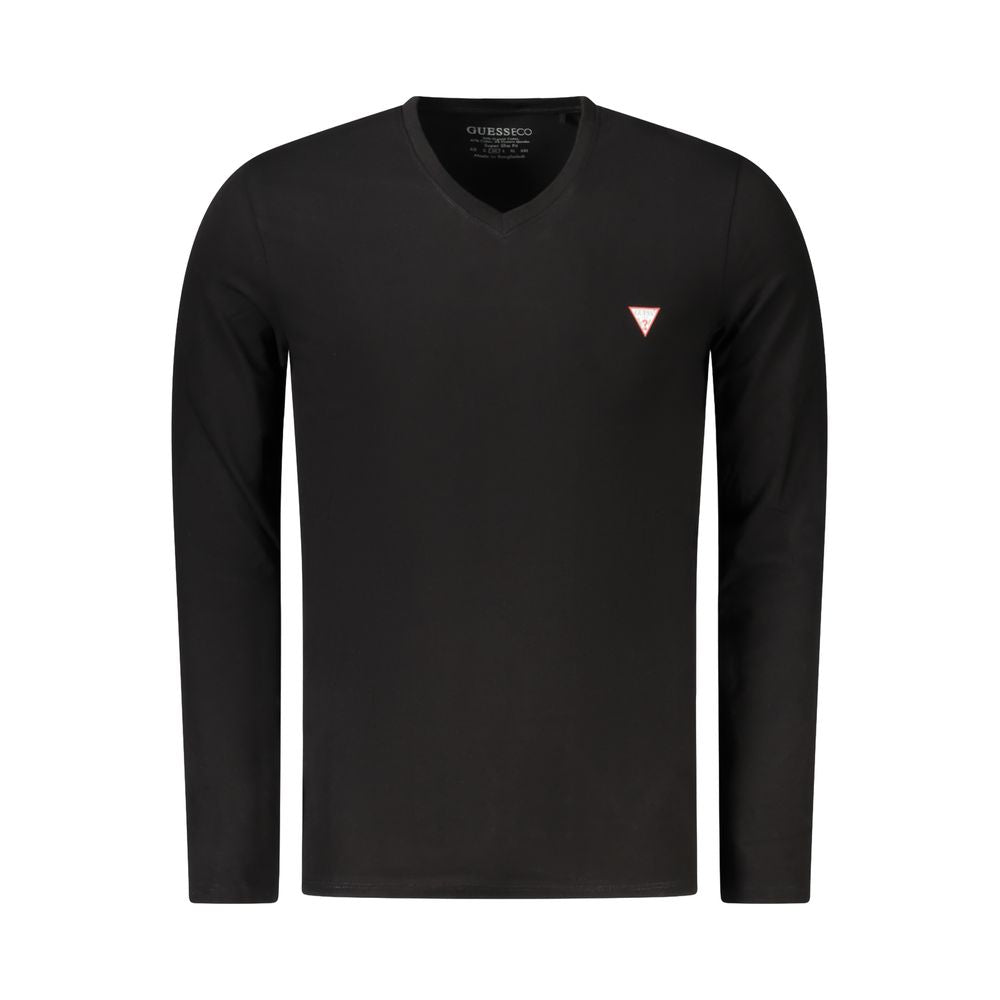 Guess Jeans Black Cotton Men Men's T-Shirt