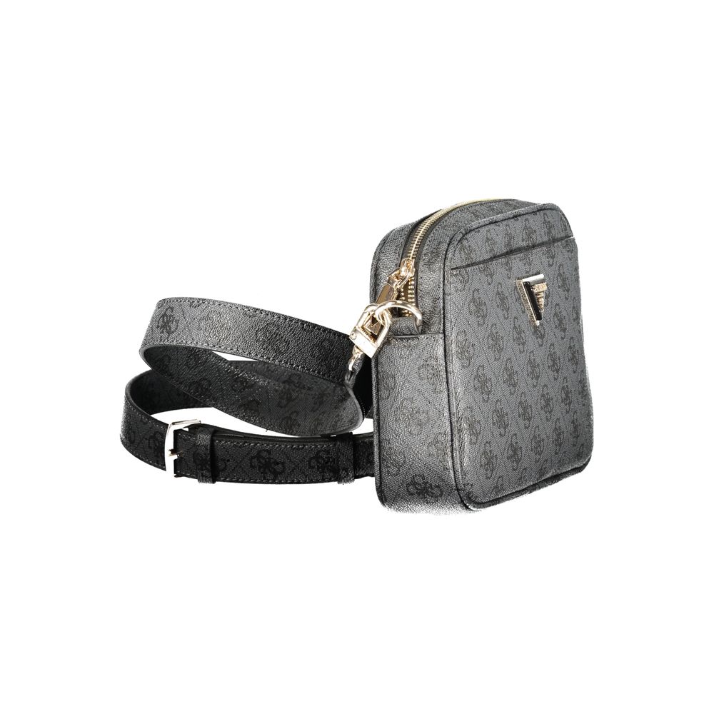 Guess Jeans Nero Poliuretano Women Women's Handbag