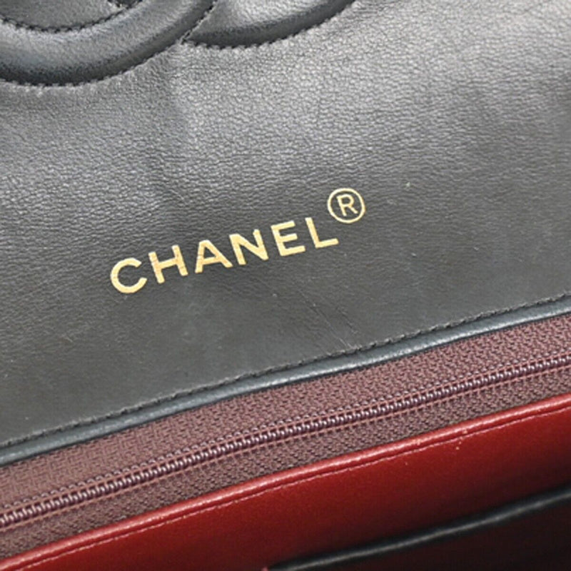 Chanel Timeless Black Leather Shoulder Bag (Pre-Owned)