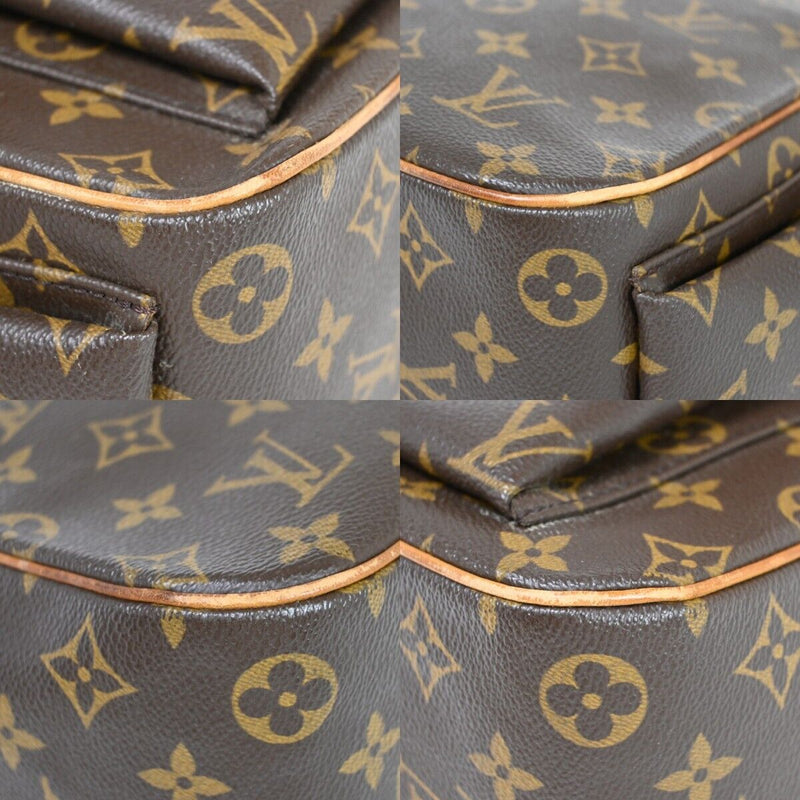 Louis Vuitton Excentri Cité Brown Canvas Handbag (Pre-Owned)