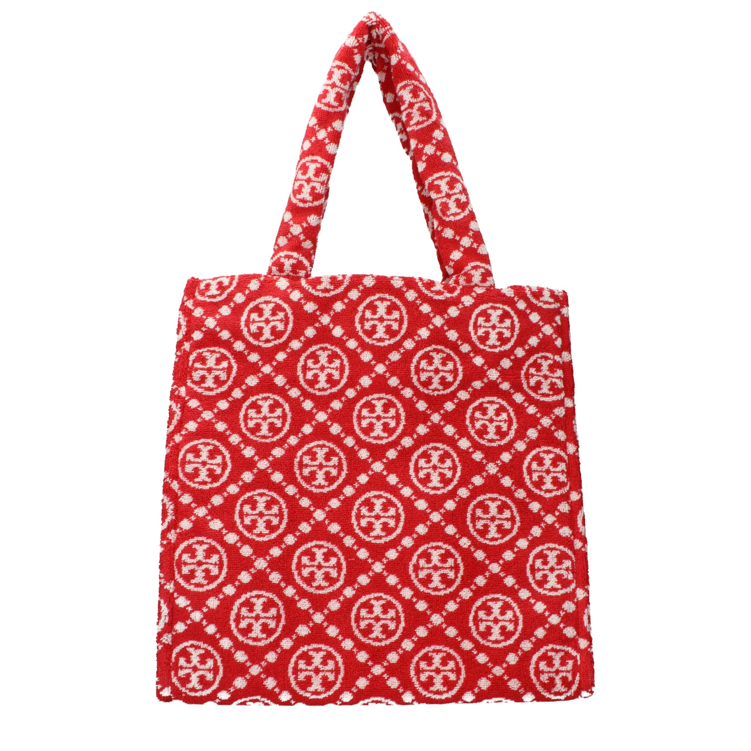 Tory Burch Red Cotton-Like Shoulder Women's Bag
