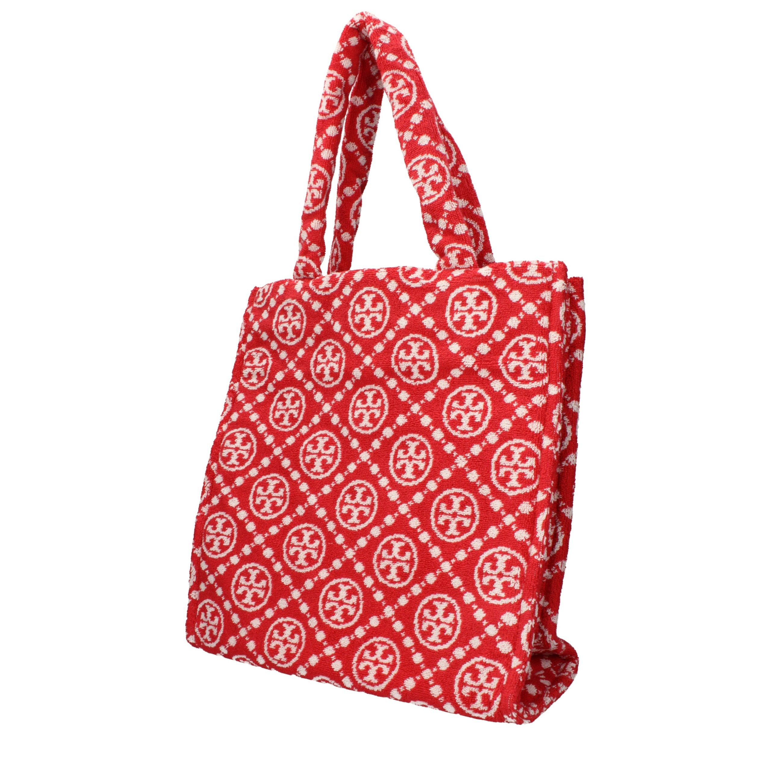 Tory Burch Red Cotton-Like Shoulder Women's Bag