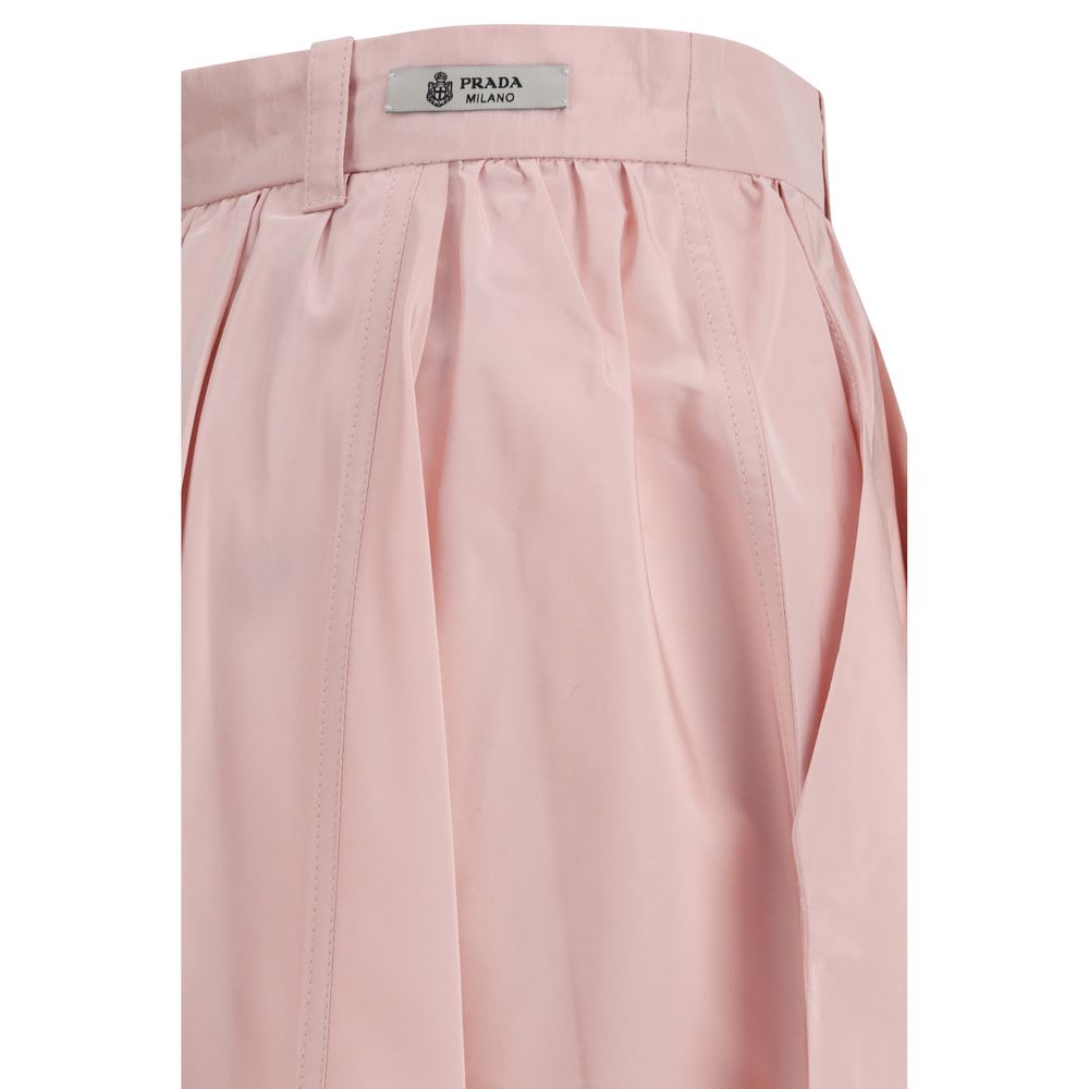 Prada Multicolor Silk Long Women's Skirt