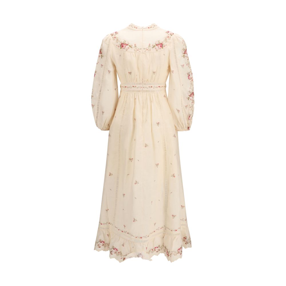Zimmermann Beige Linen Casual Women's Dress