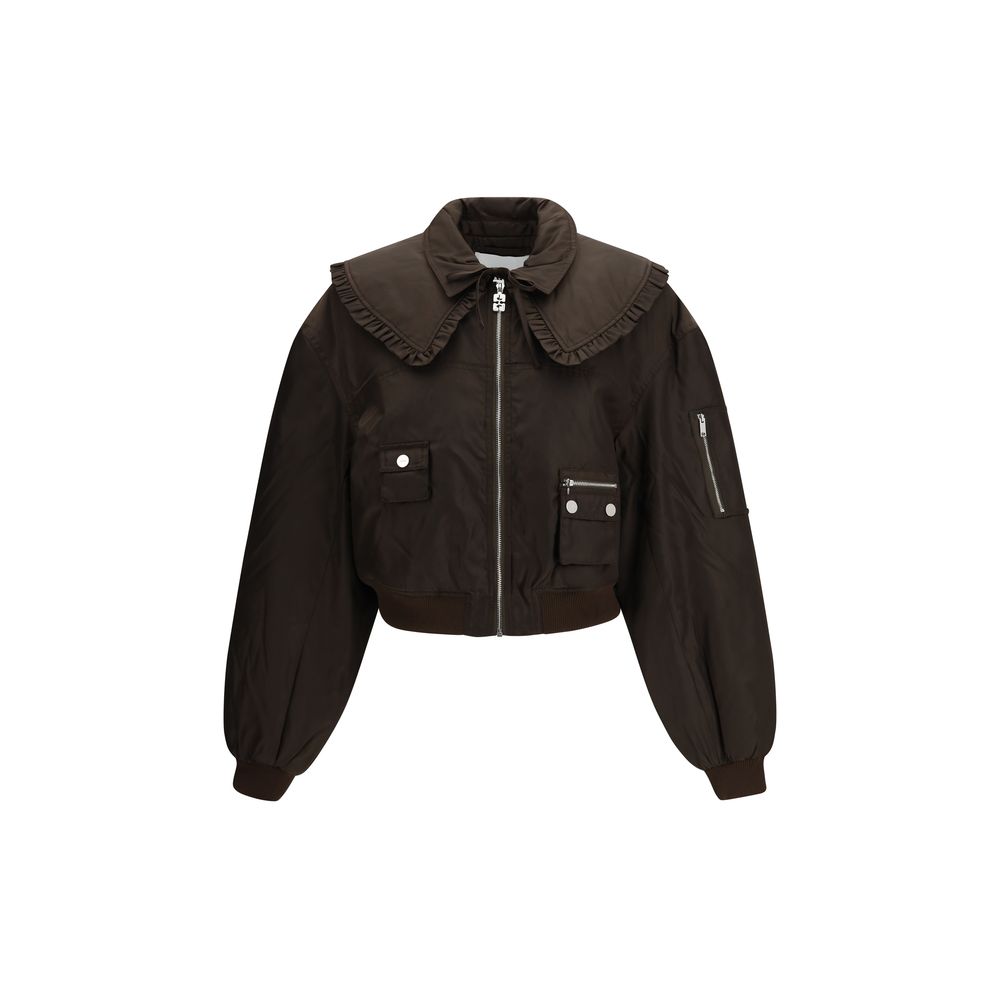 Ganni Bicolor Polyamide Women's Bomber