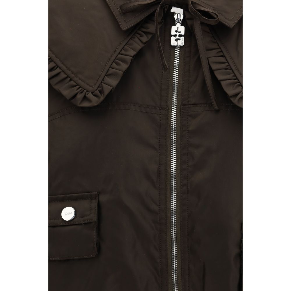 Ganni Bicolor Polyamide Women's Bomber