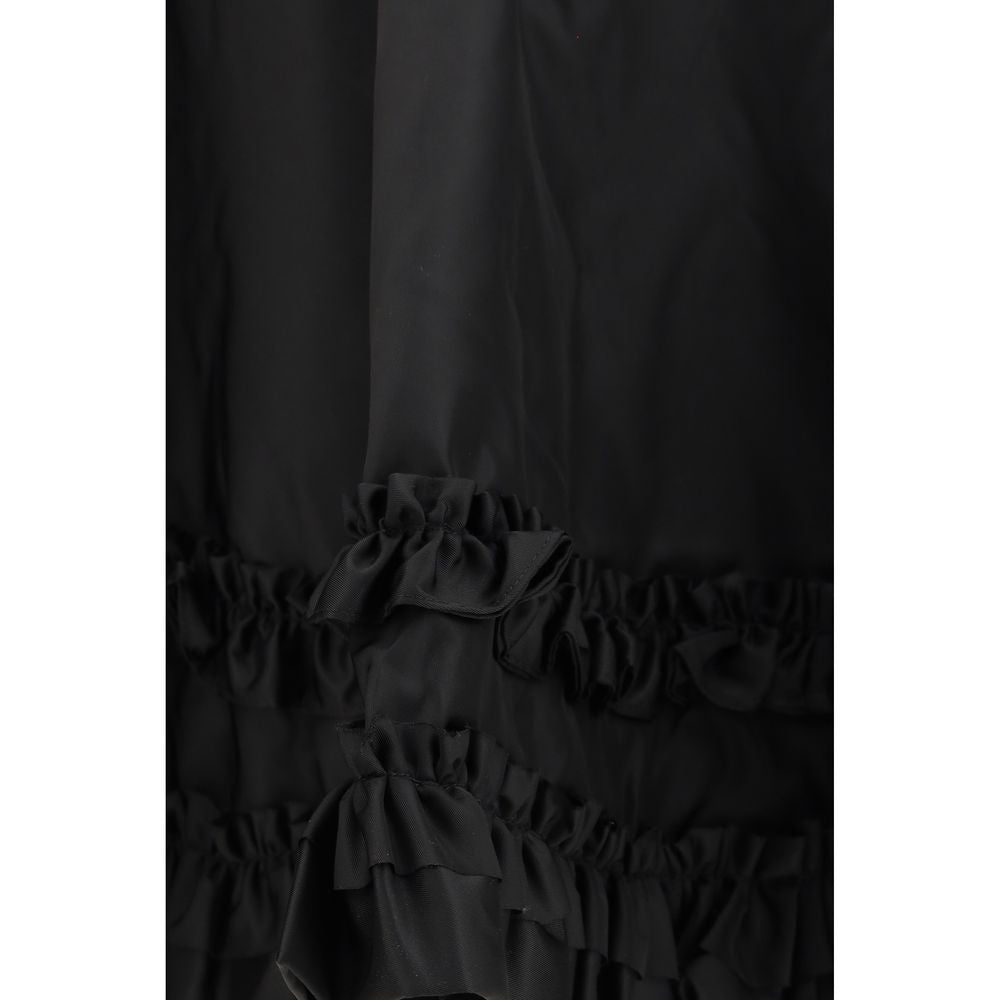 Ganni Black Recycled Polyamide Mini Women's Skirt