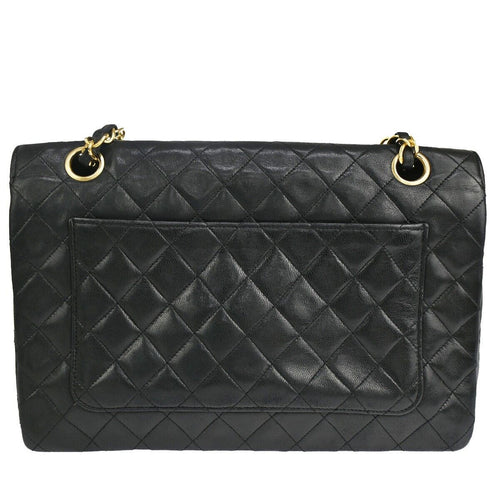 Chanel Matelasse 25 Chain Shoulder Black Leather Shoulder Bag (Pre-Owned)