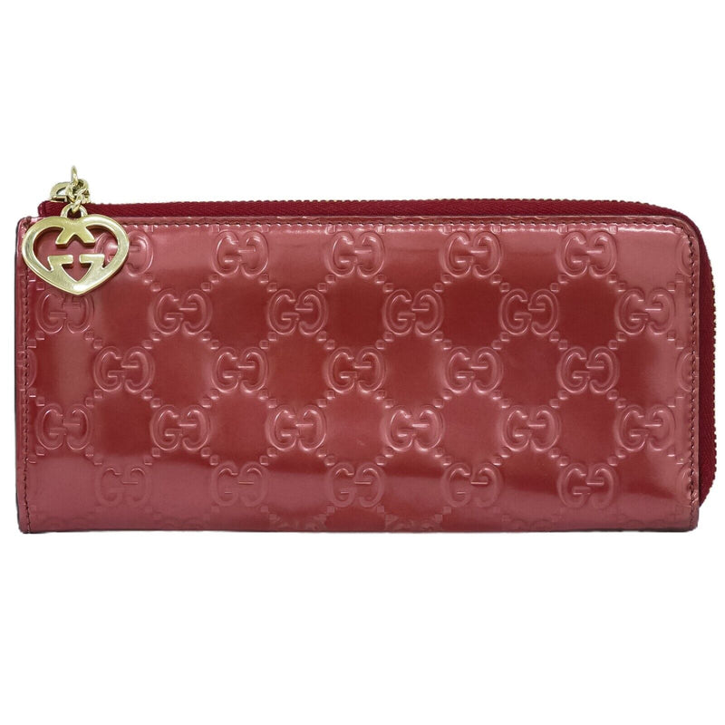 Gucci Guccissima Red Canvas Wallet  (Pre-Owned)