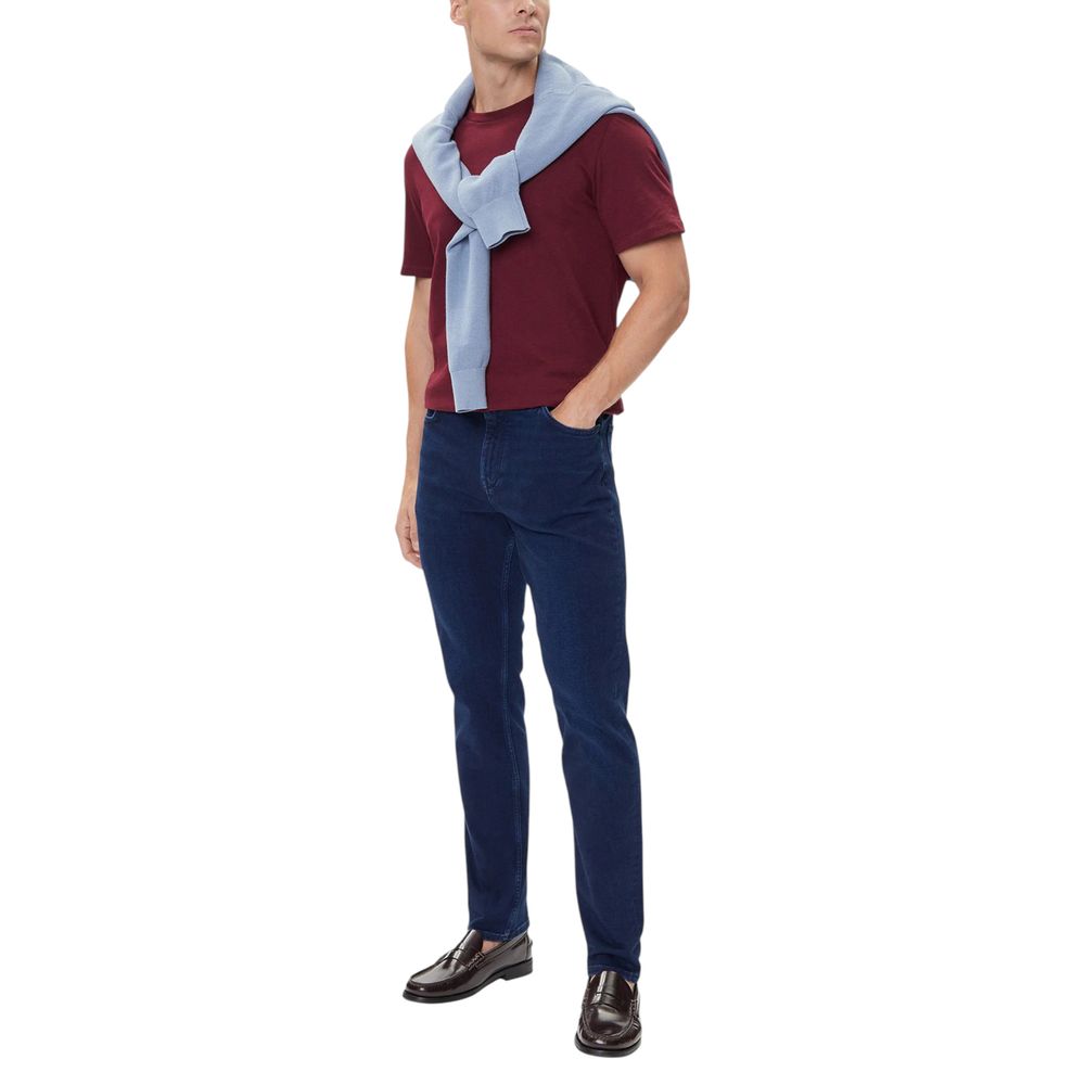 Tommy Hilfiger Blue Recycled Cotton Relaxed Fit Men's Jeans