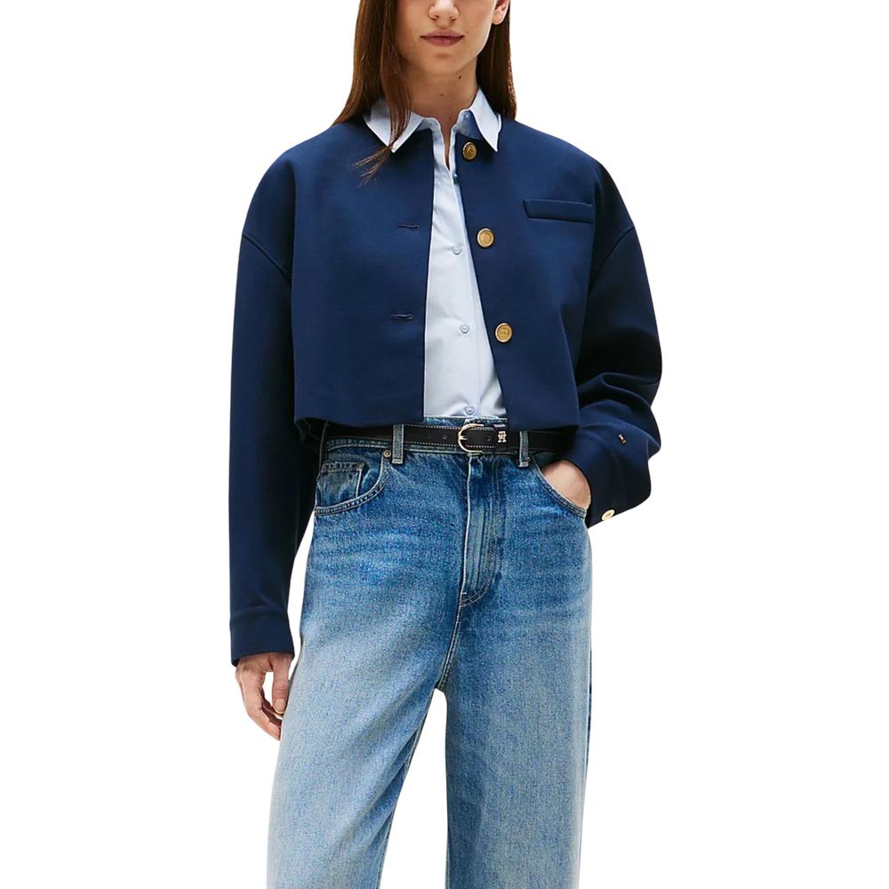 Tommy Hilfiger Blue Viscose Women's Blazer