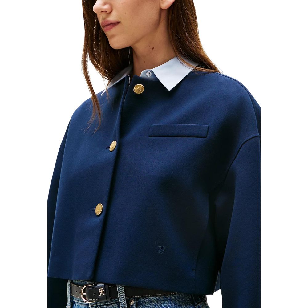 Tommy Hilfiger Blue Viscose Women's Blazer
