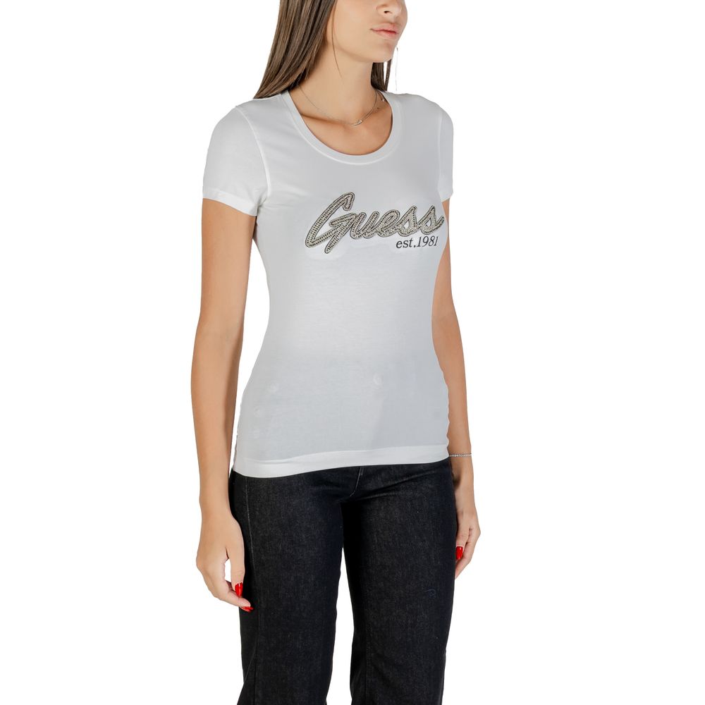Guess White Cotton Women's T-Shirt