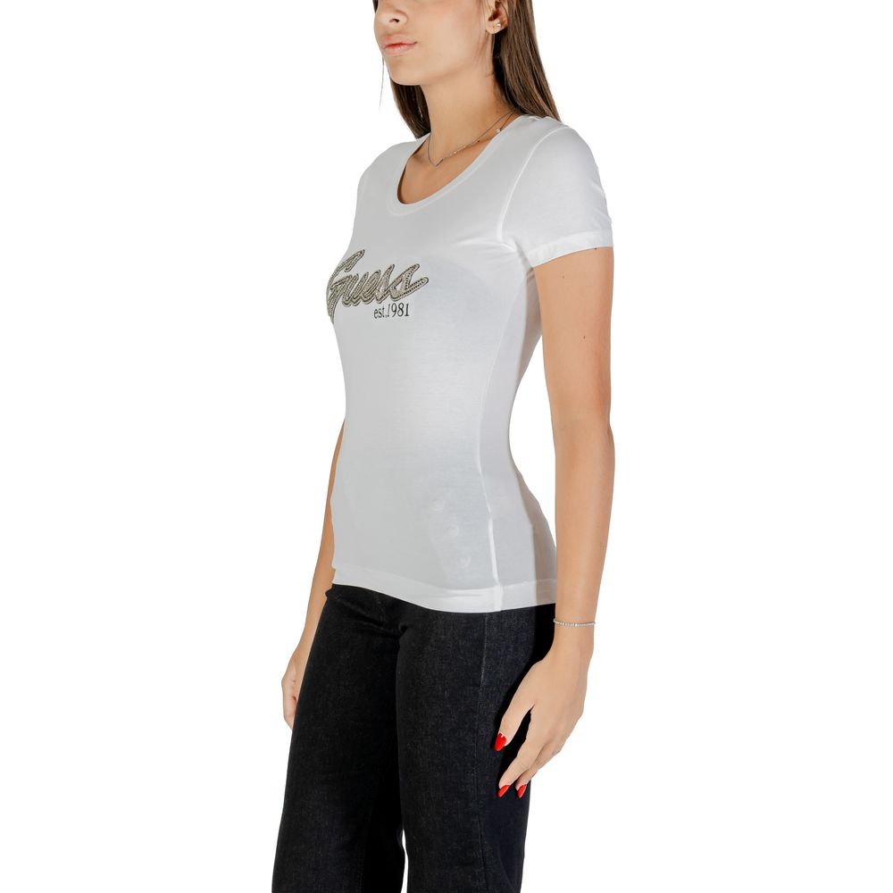 Guess White Cotton Women's T-Shirt