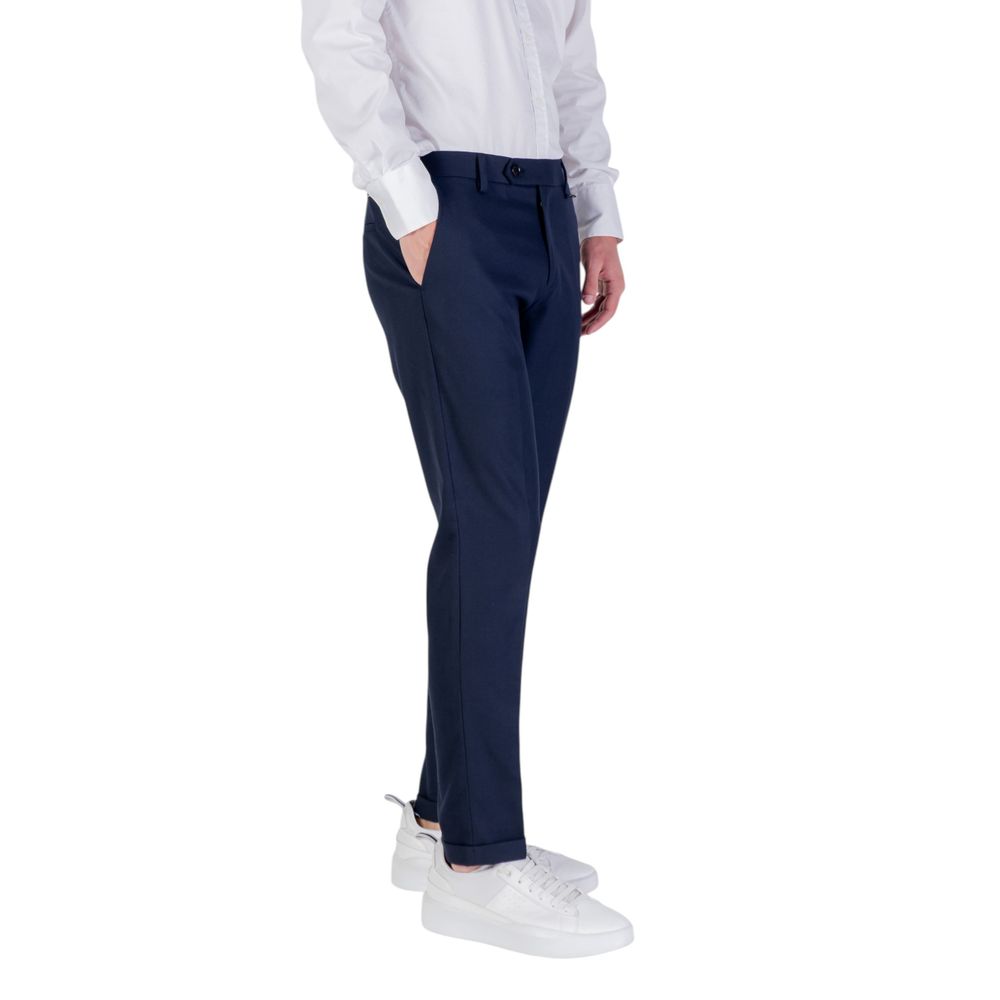 Antony Morato Blue Polyester Skinny Men's Pants