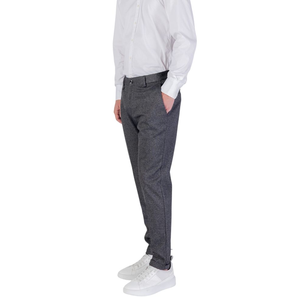 Antony Morato Gray Polyester Skinny Men's Pants