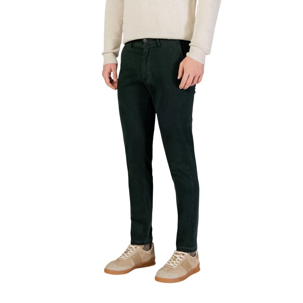 Borghese Green Cotton Skinny Men's Pants