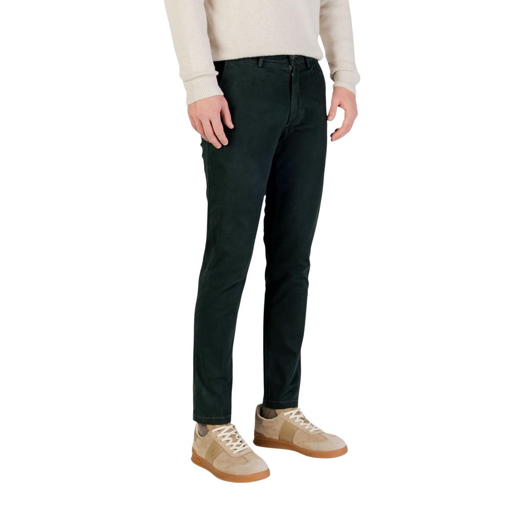 Borghese Green Cotton Skinny Men's Pants
