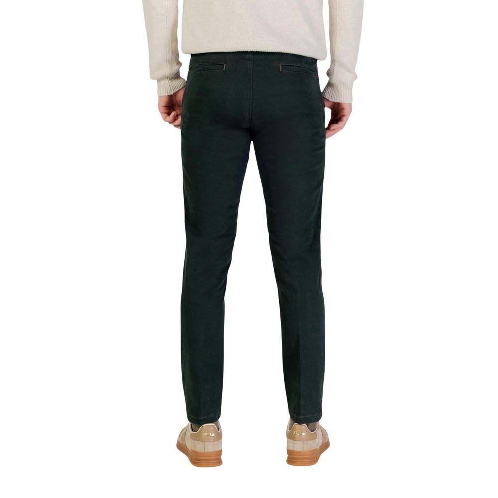 Borghese Green Cotton Skinny Men's Pants