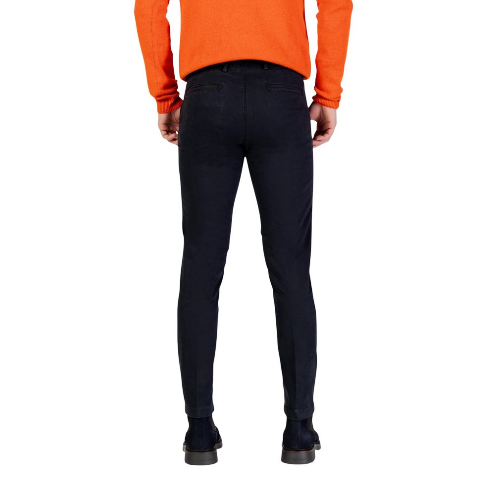 Borghese Blue Cotton Skinny Men's Pants