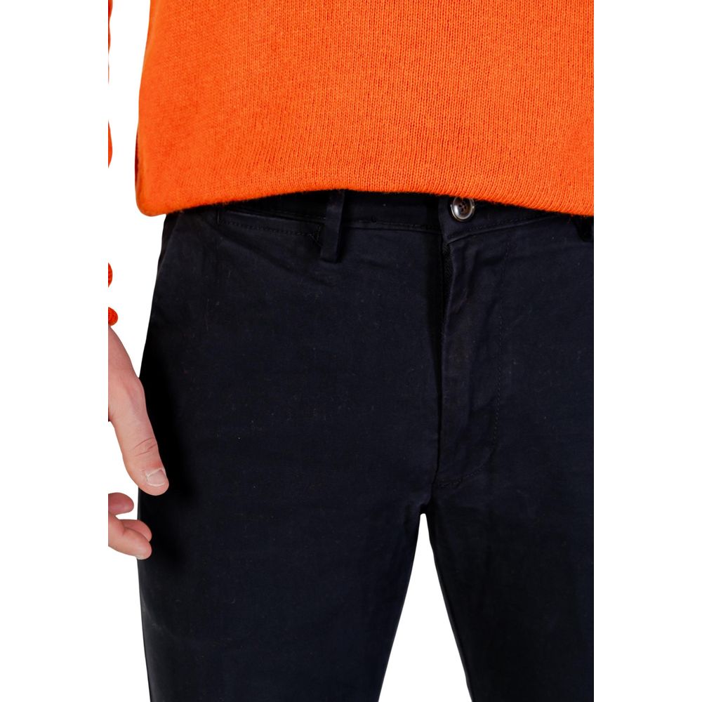 Borghese Blue Cotton Skinny Men's Pants