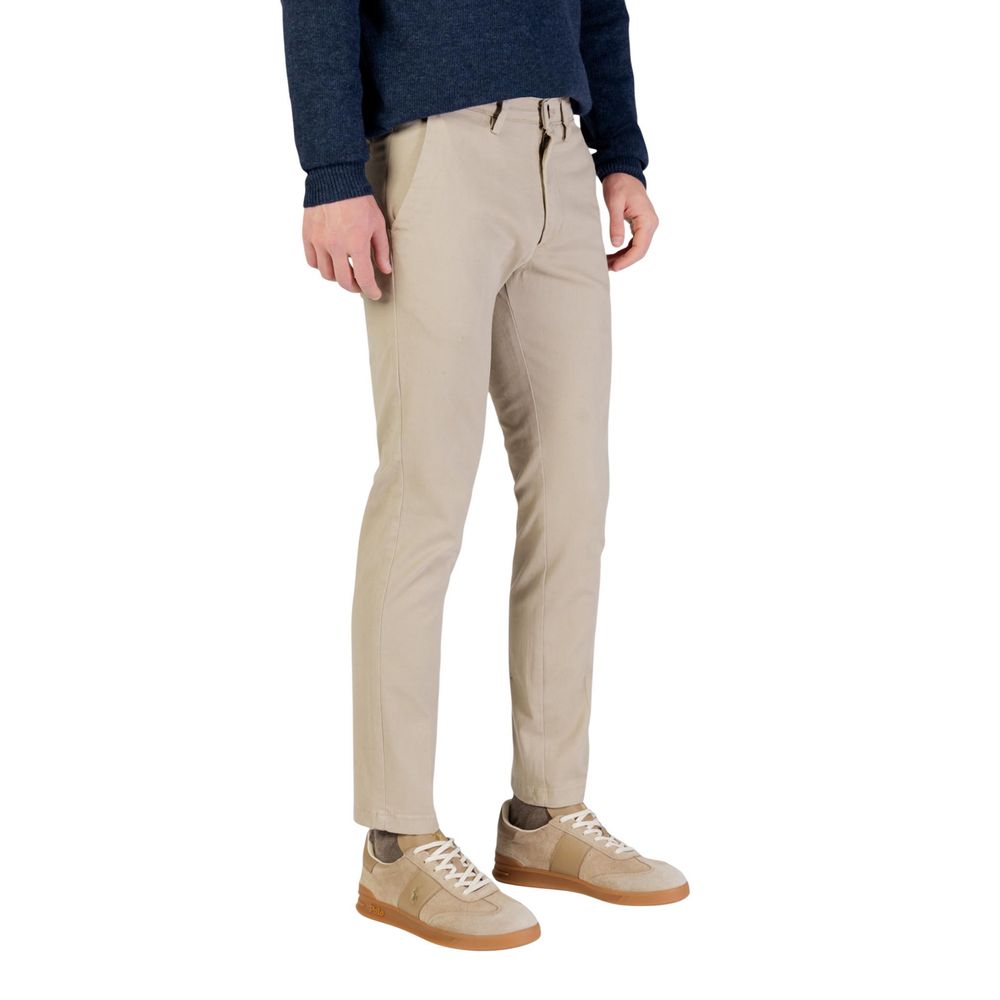 Borghese Beige Cotton Skinny Men's Pants