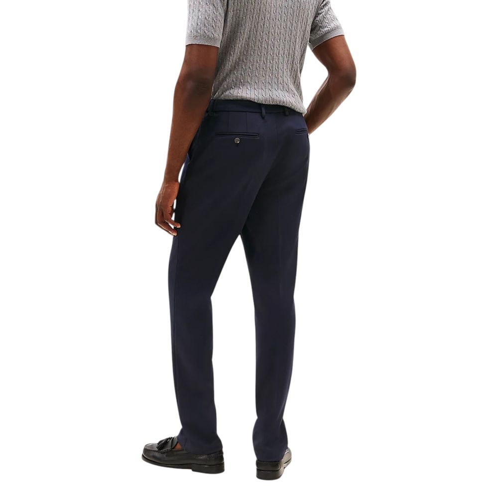 Tommy Hilfiger Blue Recycled Polyester Dress Men's Pants