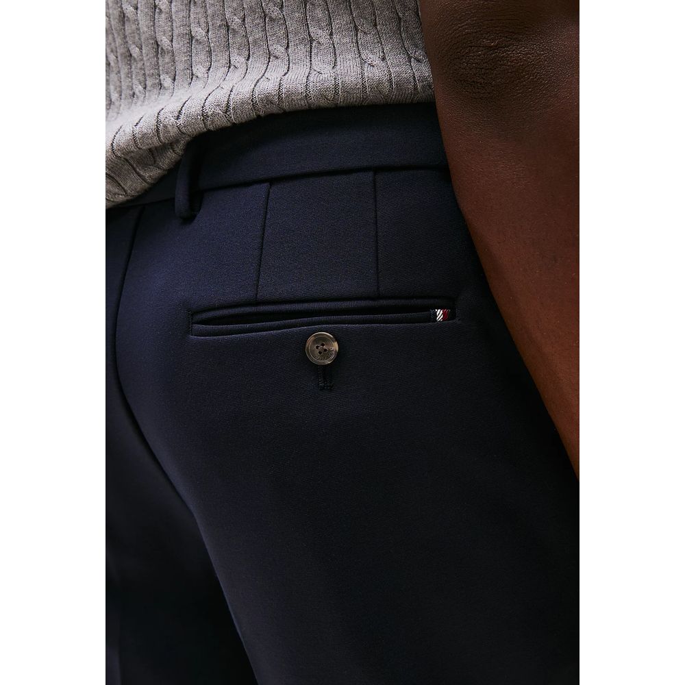 Tommy Hilfiger Blue Recycled Polyester Dress Men's Pants