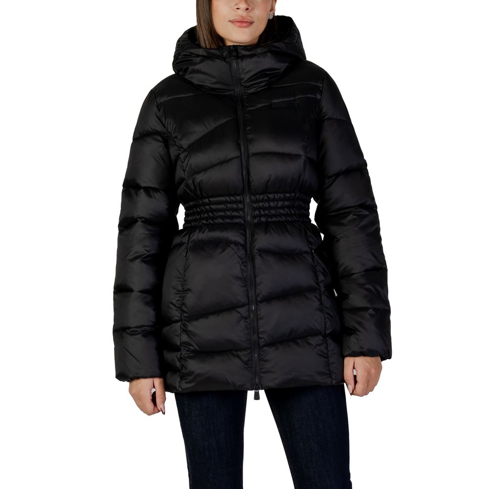EA7 Emporio Armani Black Polyamide Women's Bomber