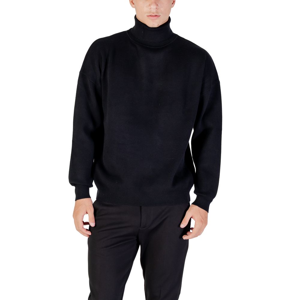 Antony Morato Black Viscose Men's Sweatshirt