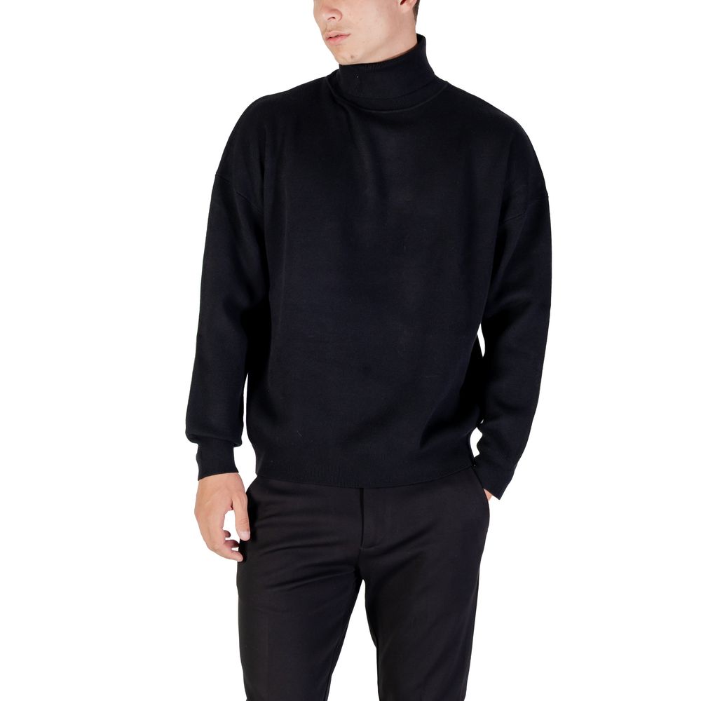 Antony Morato Black Viscose Men's Sweatshirt
