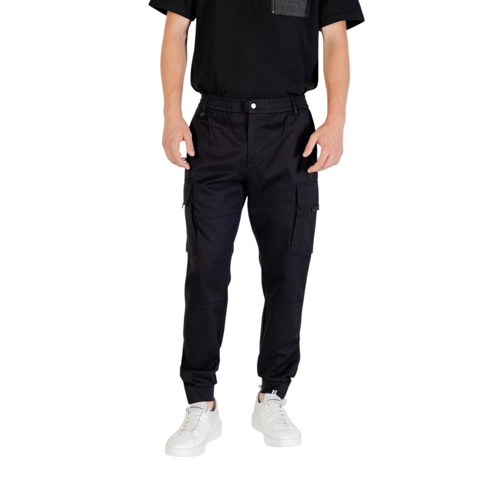 Antony Morato Black Viscose Casual Men's Pants