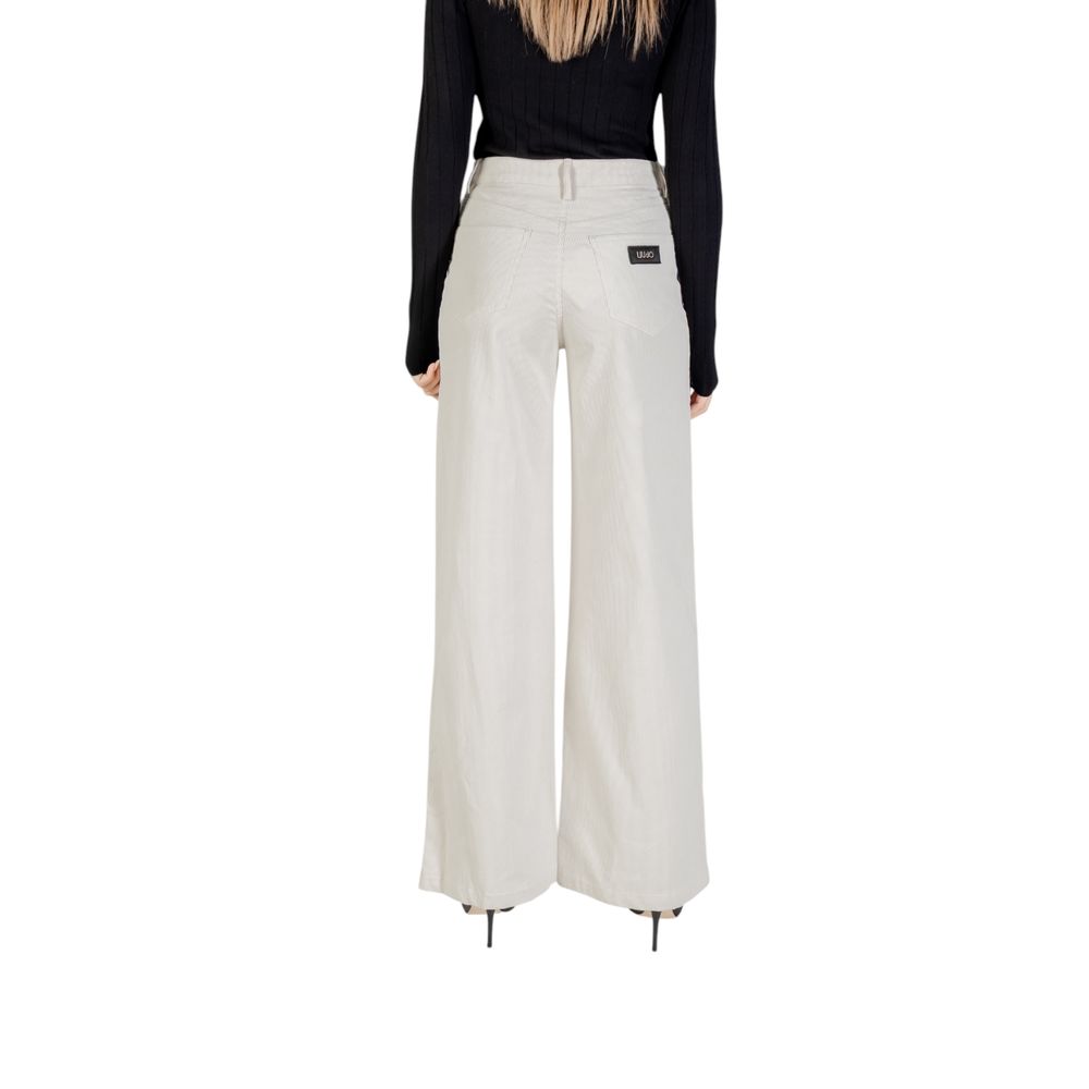Liu Jo Beige Cotton Casual Women's Pants
