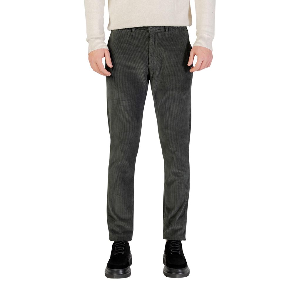 Borghese Green Cotton Casual Men's Pants