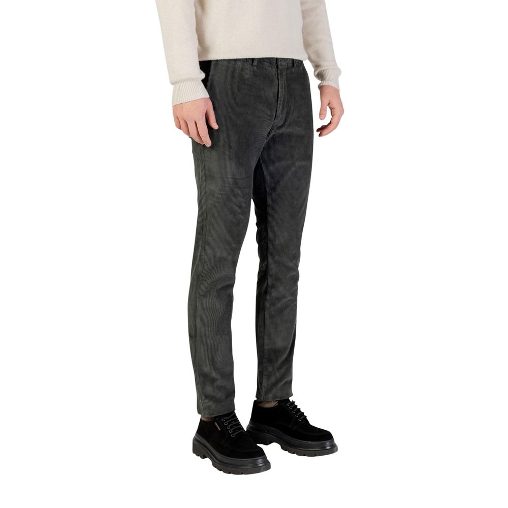 Borghese Green Cotton Casual Men's Pants