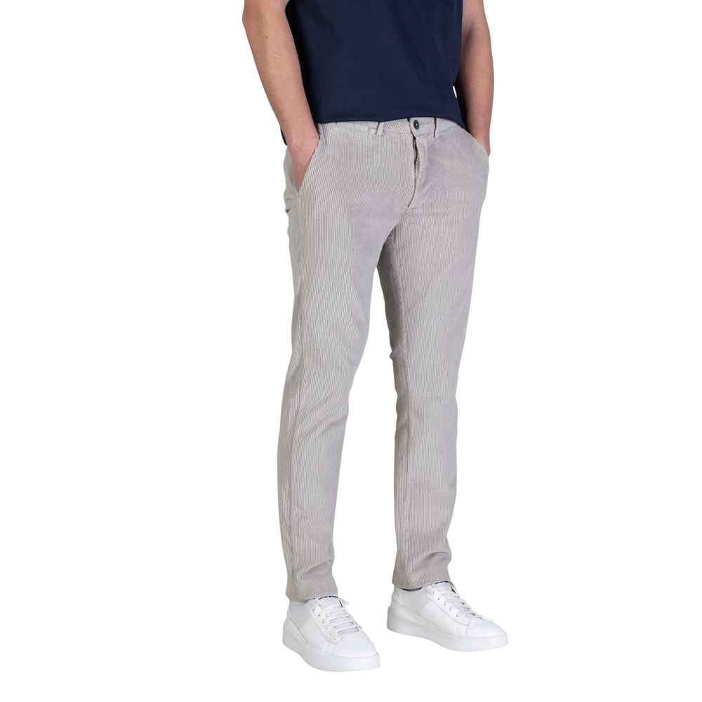 Borghese Gray Cotton Casual Men's Pants