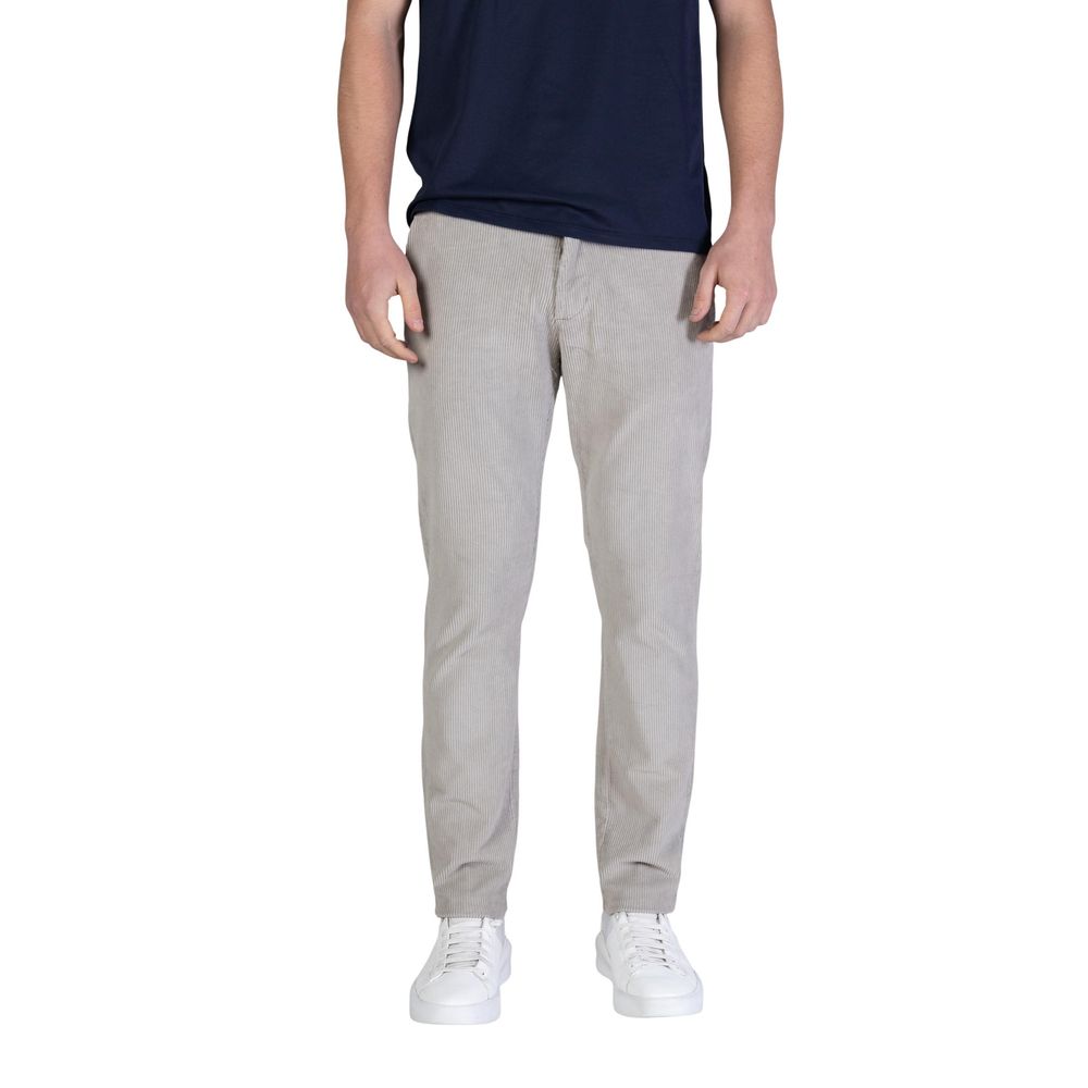 Borghese Gray Cotton Casual Men's Pants