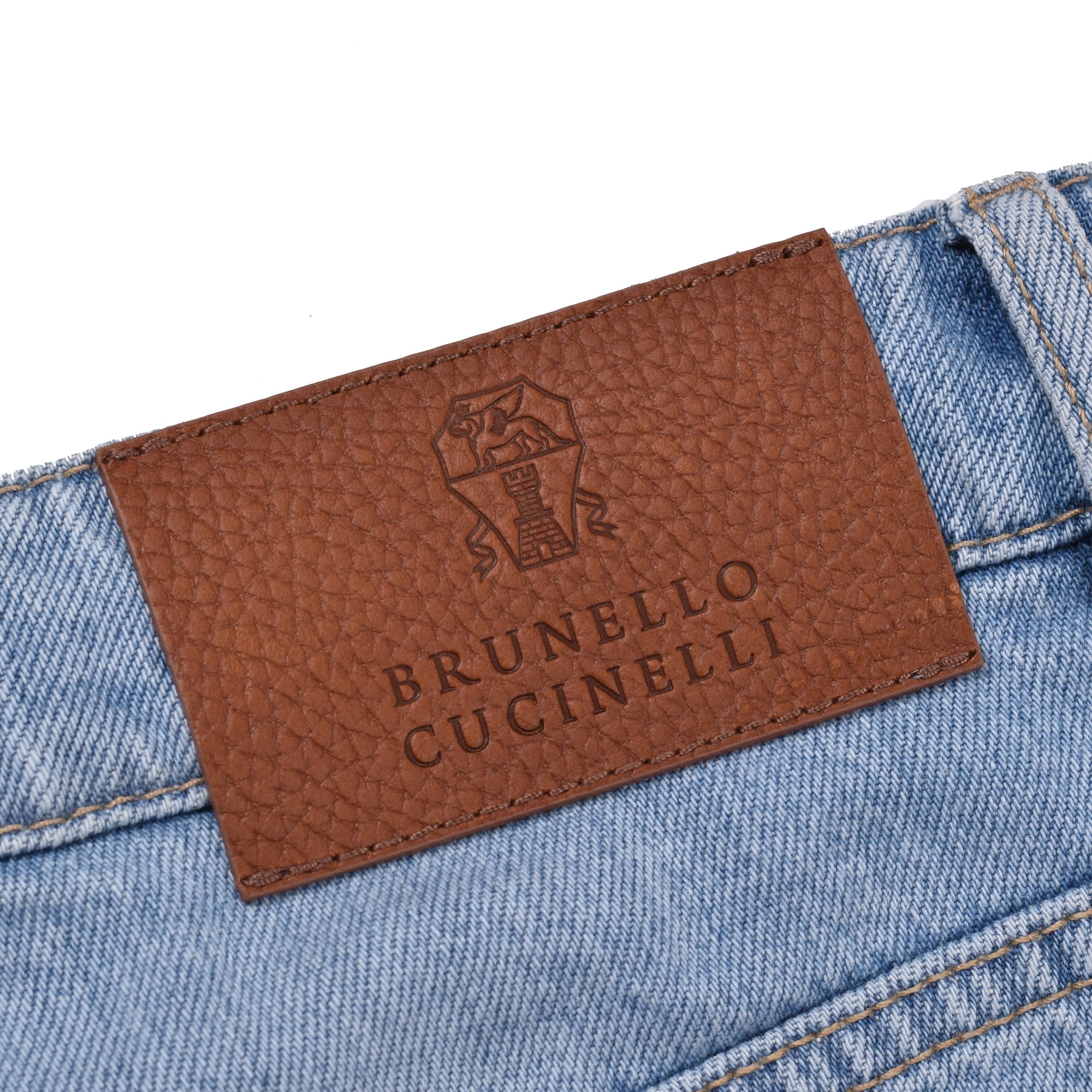 Brunello Cucinelli Blue Cotton Relaxed Fit Men's Jeans