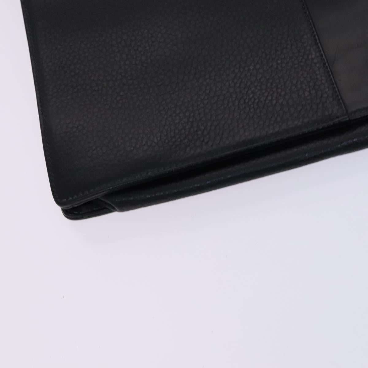Burberry Vintage Leather Black Leather Briefcase Bag (Pre-Owned)