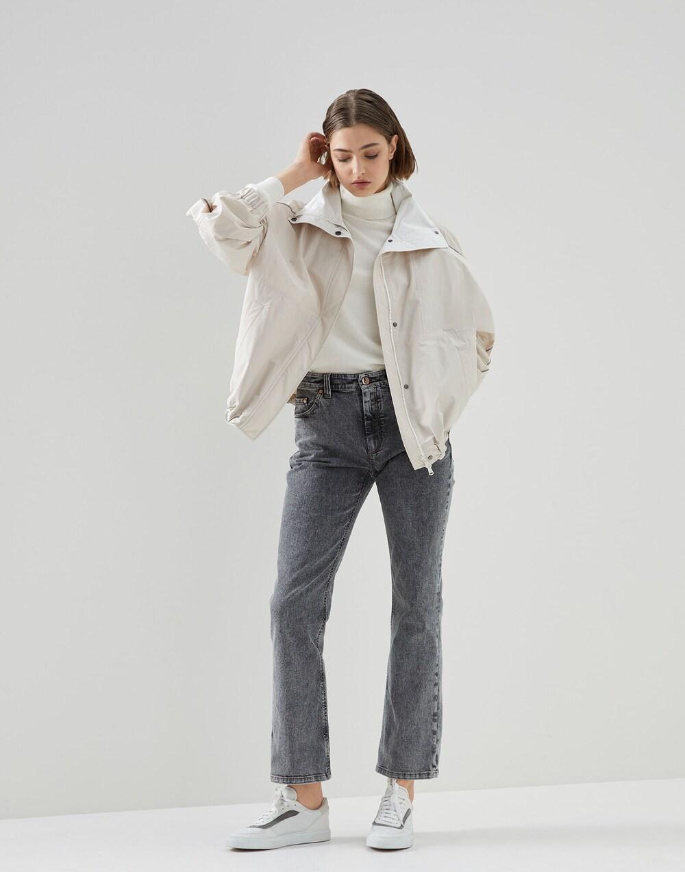 Brunello Cucinelli Multicolor Cotton Straight-Leg Women's Jeans