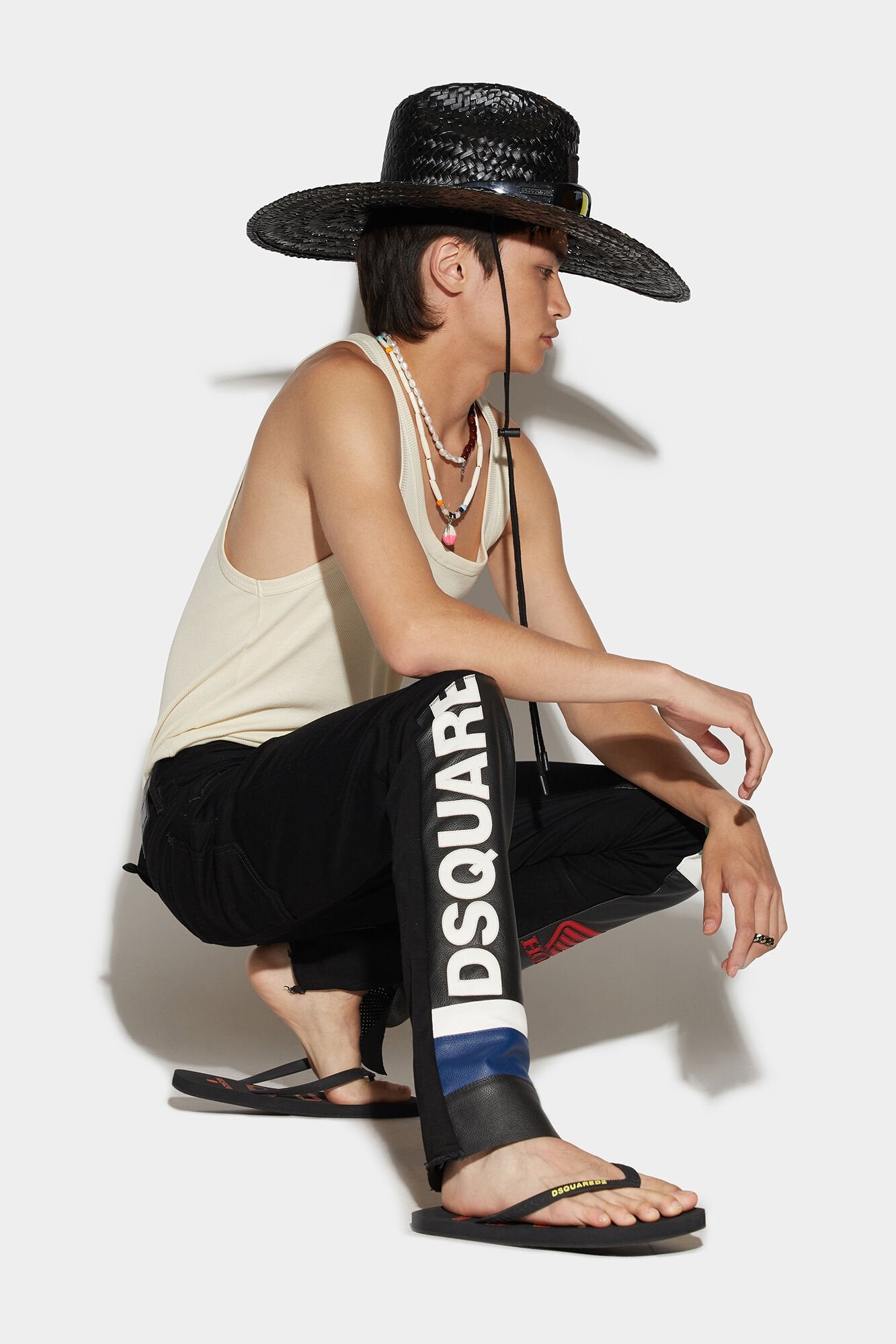 Dsquared² Black Fibres Casual Women's Pants