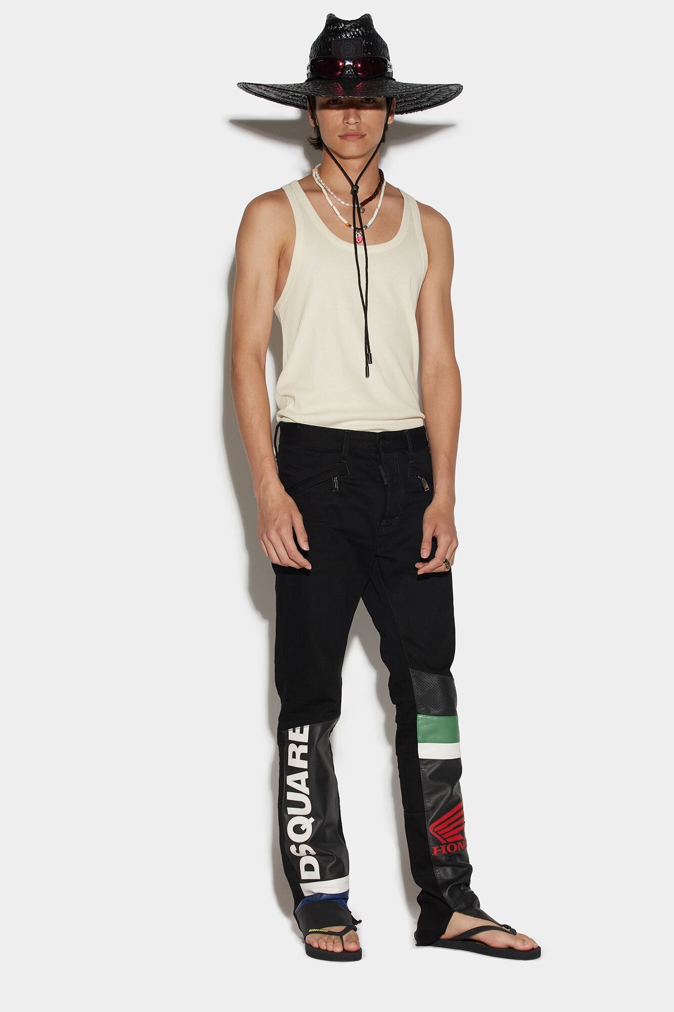 Dsquared² Black Fibres Casual Women's Pants