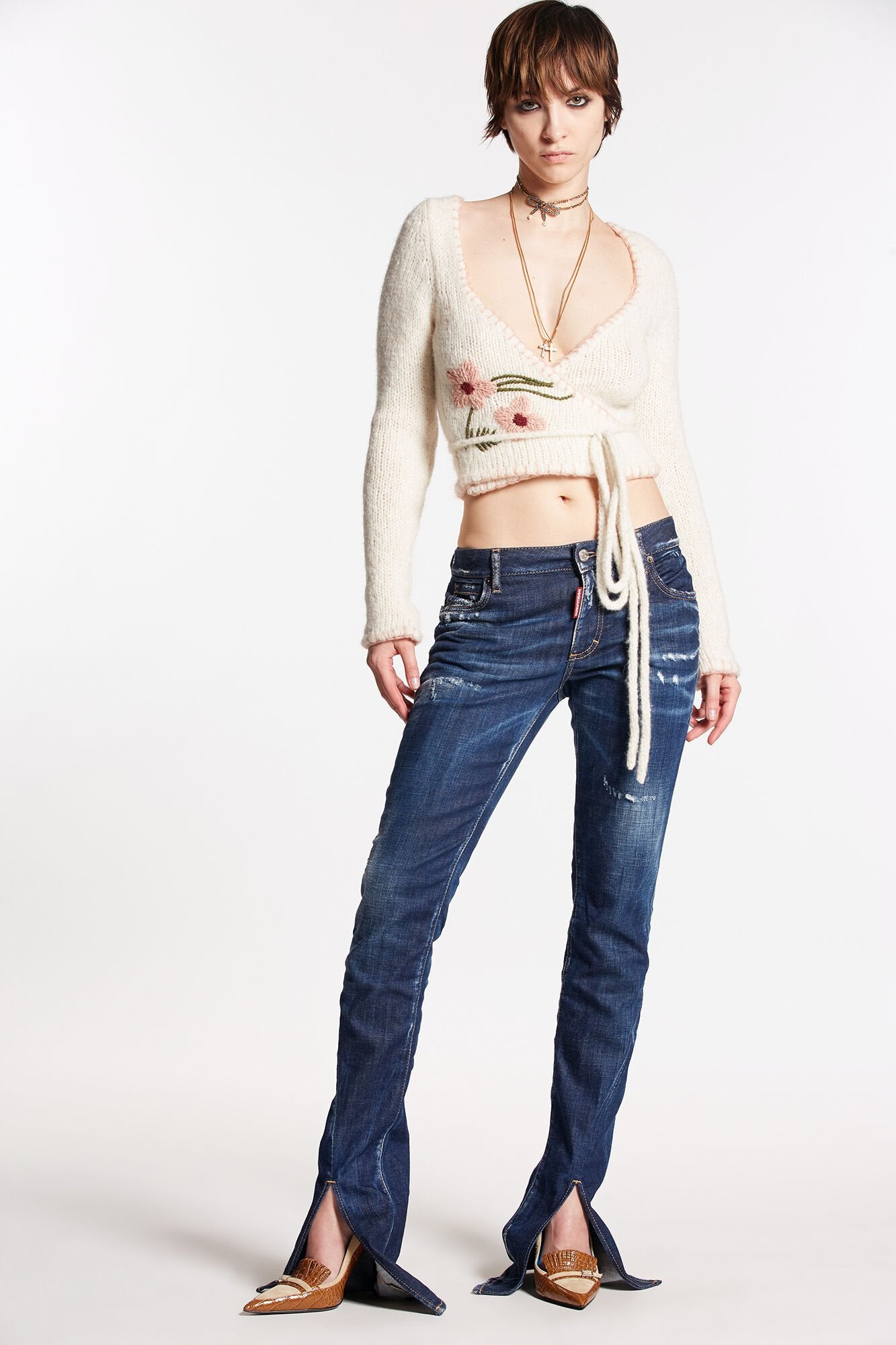 Dsquared² Blue Fibres Bootcut Women's Jeans