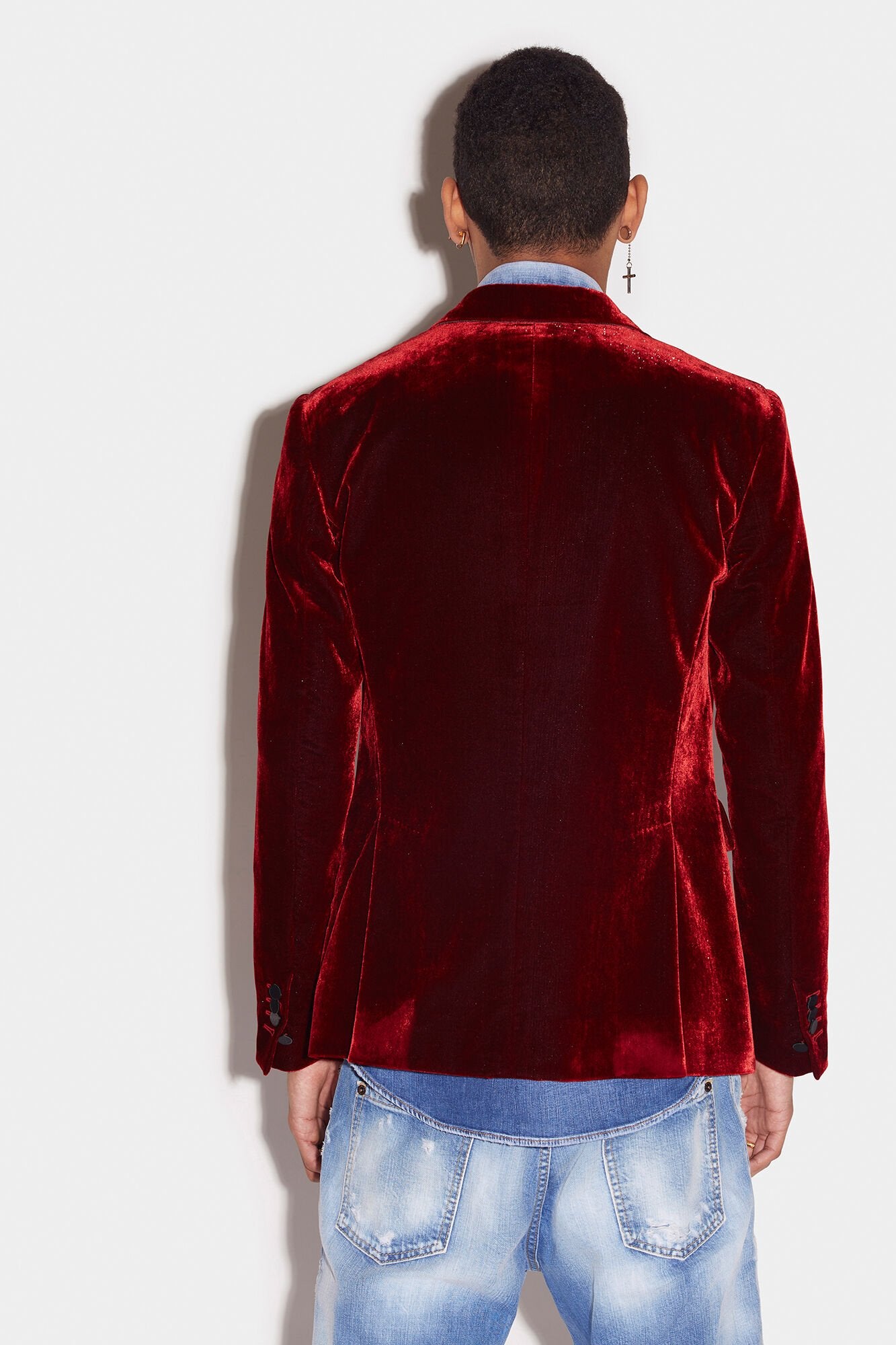 Dsquared² Burgundy Fibres Women's Blazer