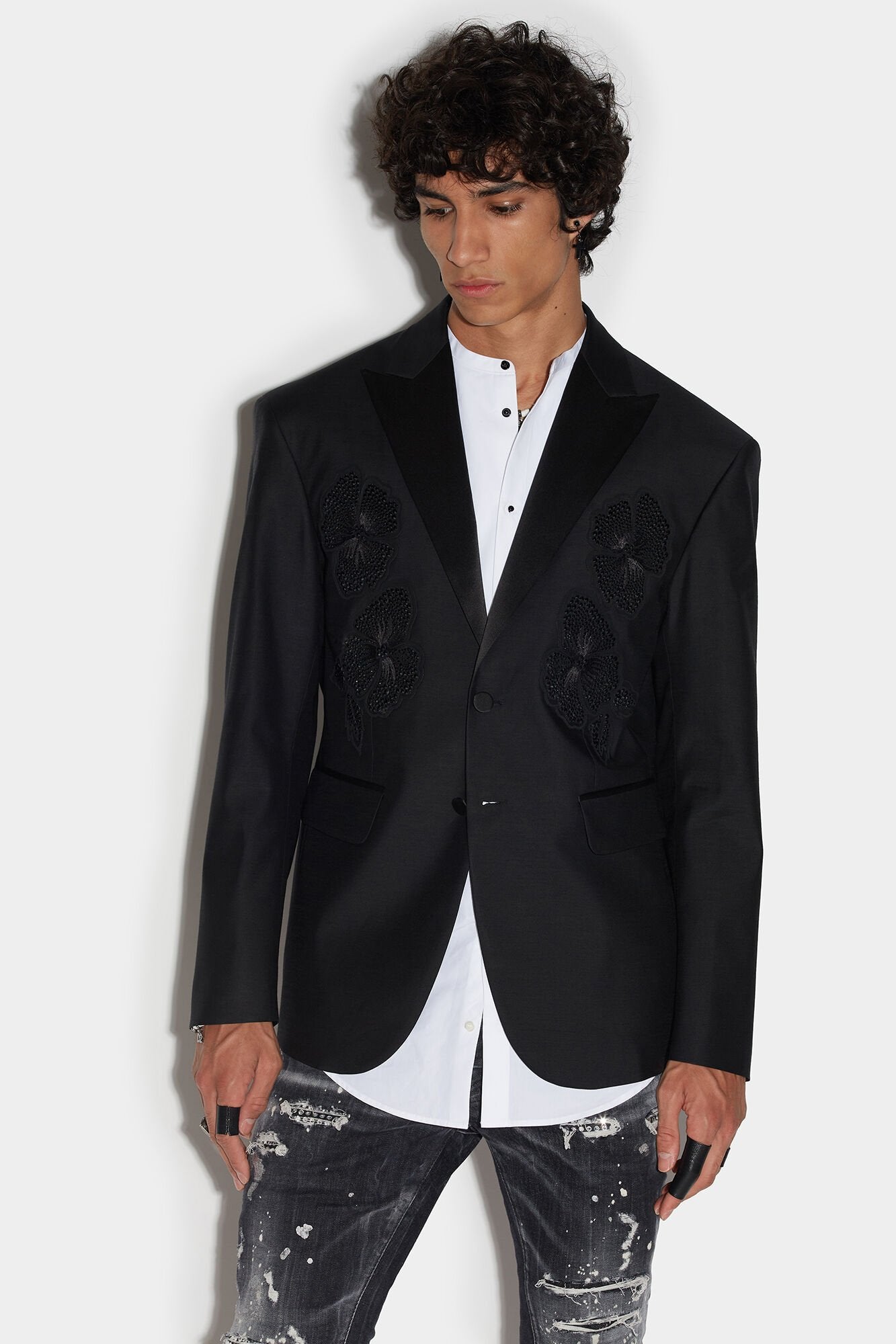 Dsquared² Black Fibres Women's Blazer
