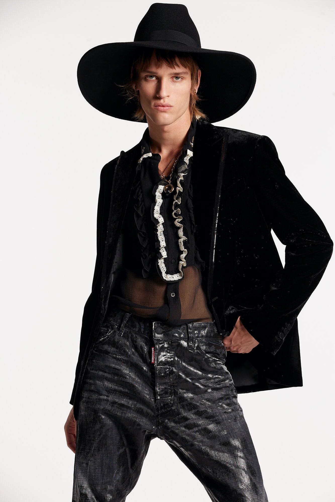 Dsquared² Black Fibres Women's Blazer