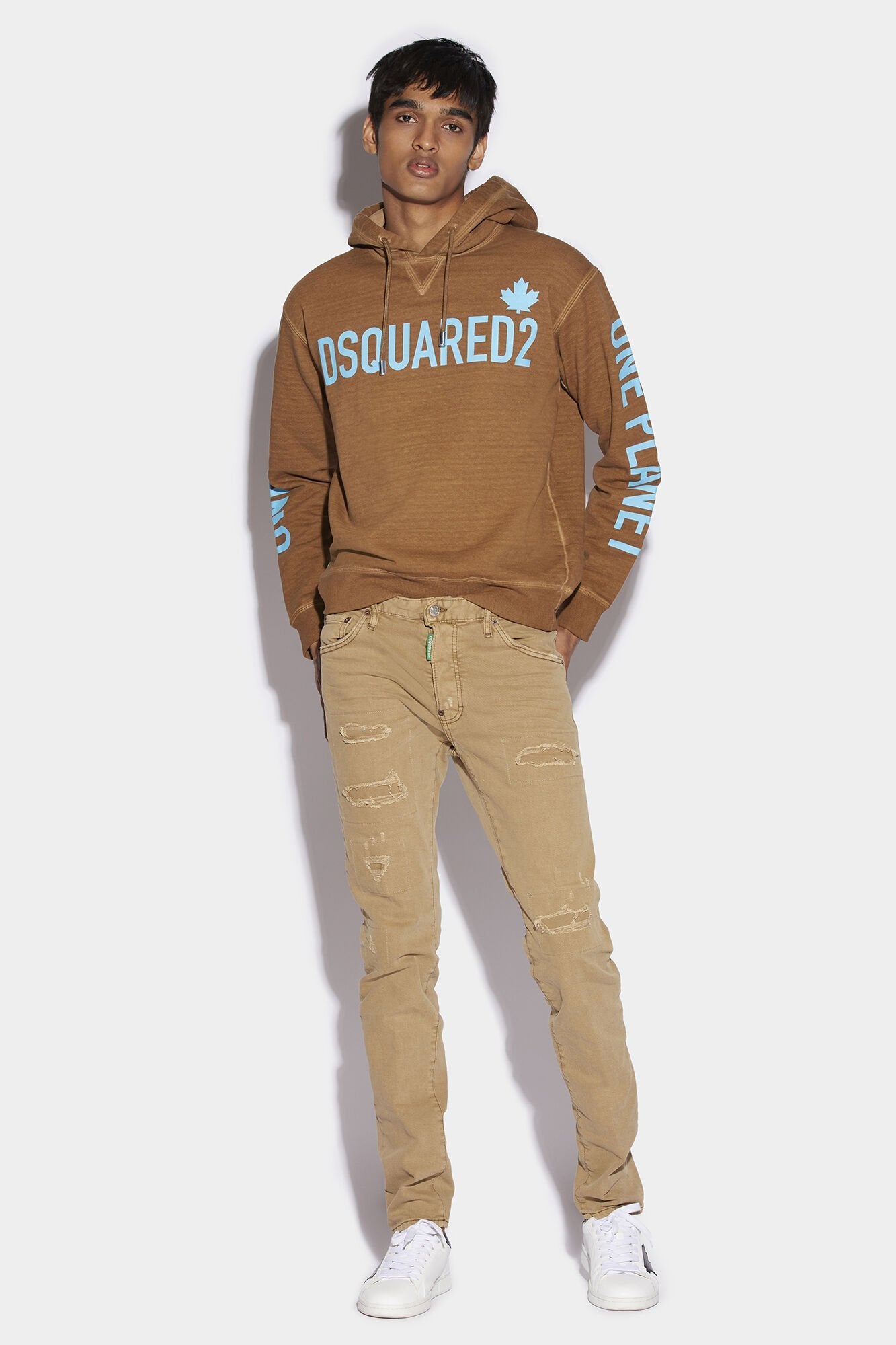 Dsquared² Beige Fibres Women's Hoodie