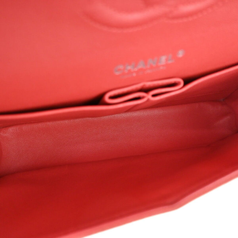 Chanel Timeless Red Leather Shoulder Bag (Pre-Owned)