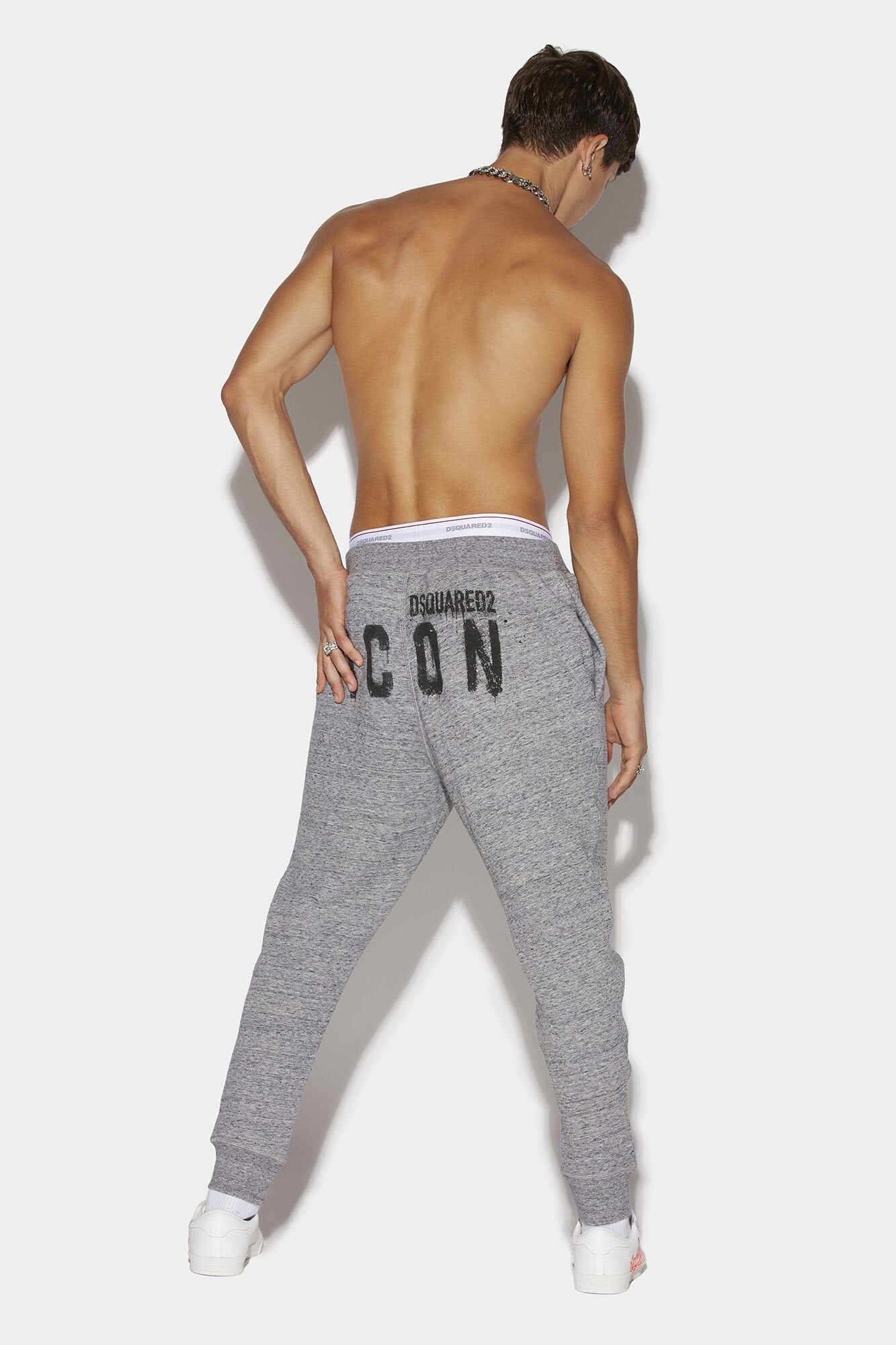 Dsquared² Gray Fibres Joggers (Workout Women's Pants)